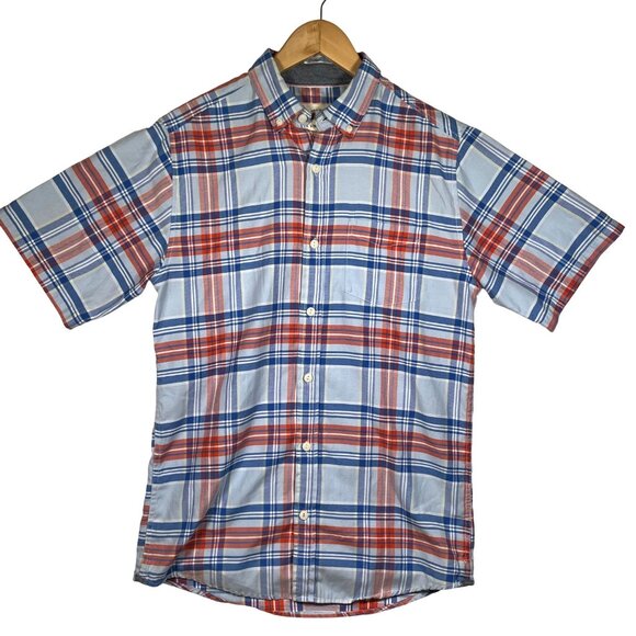 Original Weatherproof Vintage Men's Plaid Short Sleeve Button Down Shirt Size S - Picture 1 of 9